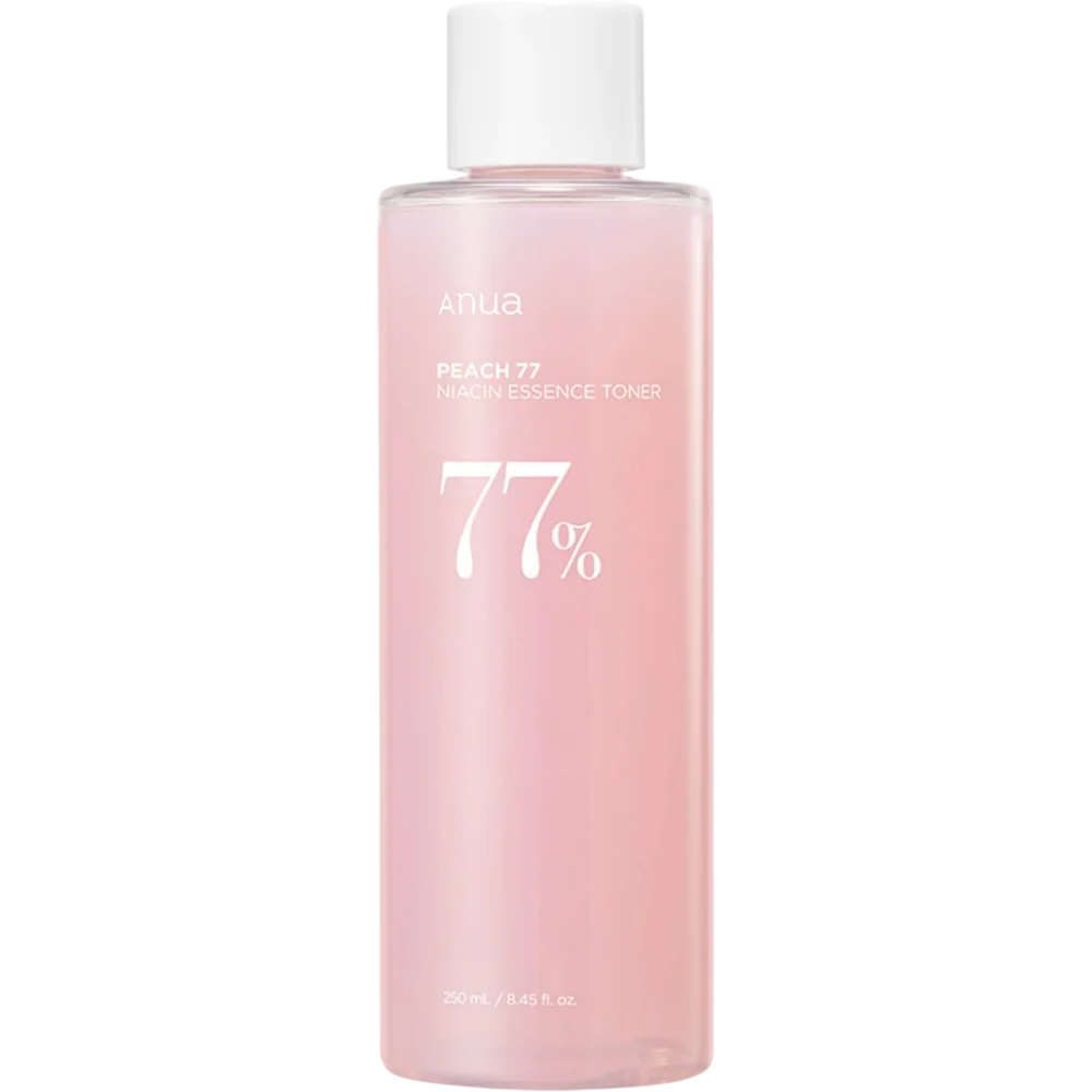 Anua, persikų 77 %, niacinamidas, skaistinamasis tonikas veidui, 250 ml