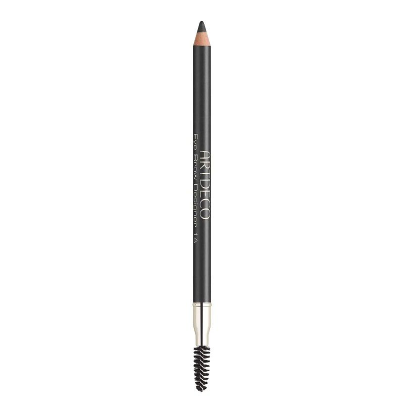 ArtDeco, Eyebrow Designer, Defining, Eyebrow Cream Pencil & Brush 2-In-1, 1A, Soft Black, 1 g