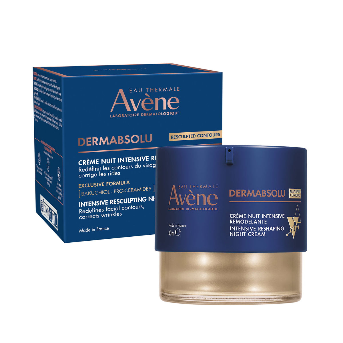 Avene, DermAbsolu, formuojantis naktinis kremas veidui ir kaklui, 40 ml
