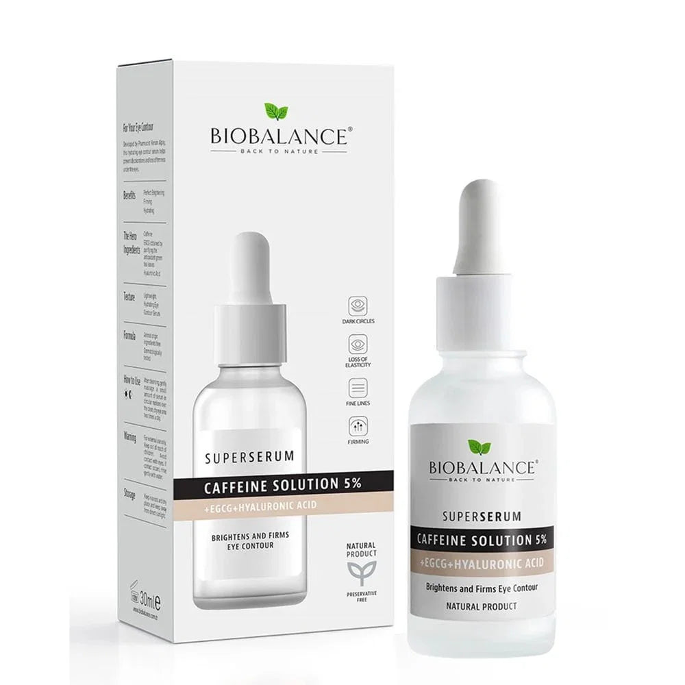 Bio Balance, Caffeine Solution 5%, Hydrating & Firming & Brightening, Day & Night, Eye Serum, 30 ml
