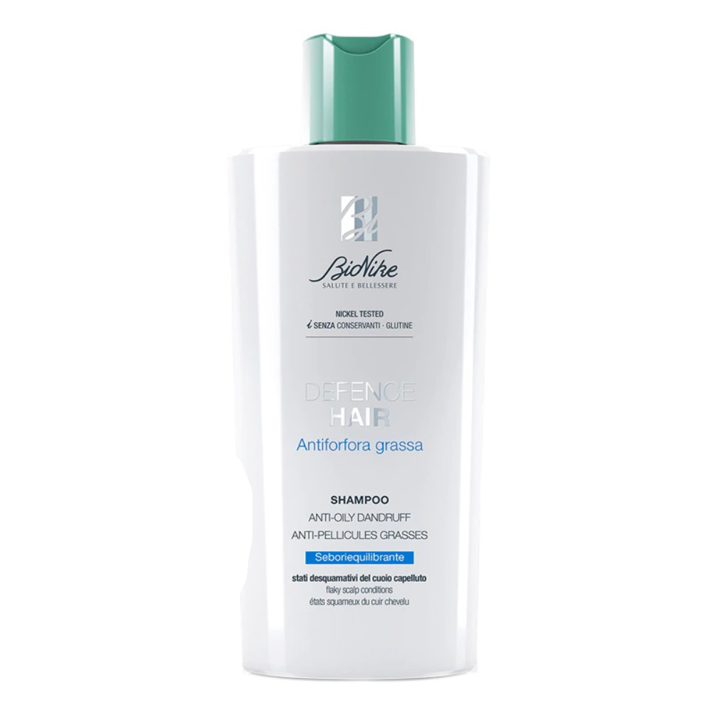 BioNike, Defense Hair Oily Anti-Dandruff, Hair Shampoo, Anti-Dandruff & Purifying, 200 ml