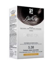 BioNike, Shine On, Permanent Hair Dye, 538 Light Chocolate Brown, 145 ml