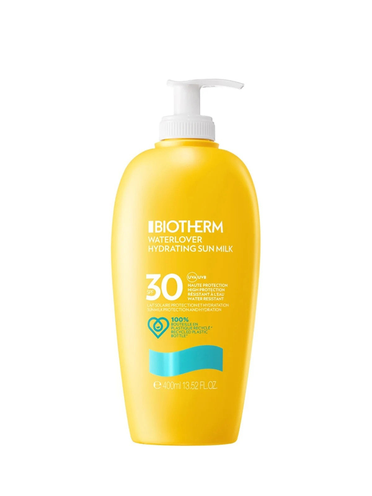 Biotherm, Waterlover, Hydrating, Sunscreen Milk, For Face & Body, SPF 30, 400 ml