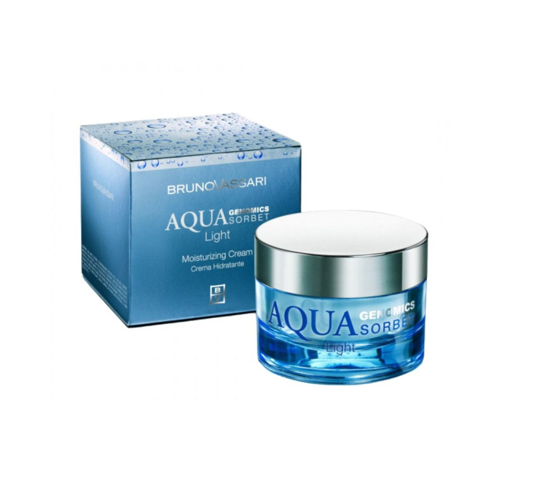 Bruno Vassari, Aqua Genomics Sorbet, Glycerin, Hydrating, Morning & Evening, Cream, For Face & Neck, 50 ml