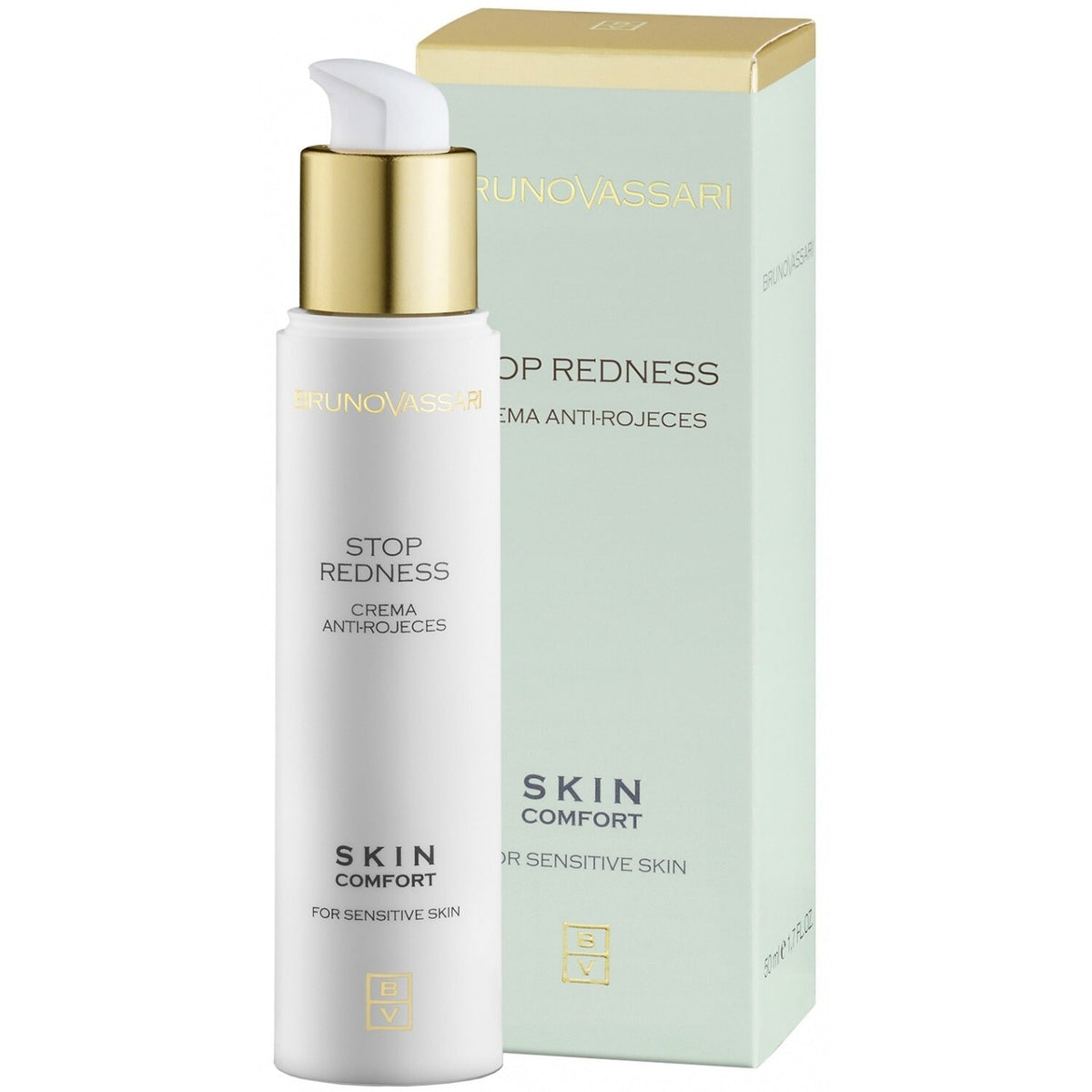 Bruno Vassari, Skin Comfort, Oat Extract, Anti-Redness, Morning & Evening, Cream, For Face, 50 ml