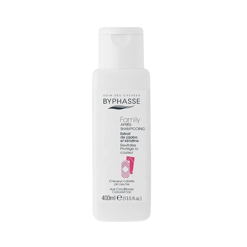 Byphasse, Family, Jojoba & Keratin, Hair Conditioner, Revitalizing, 400 ml *Tester