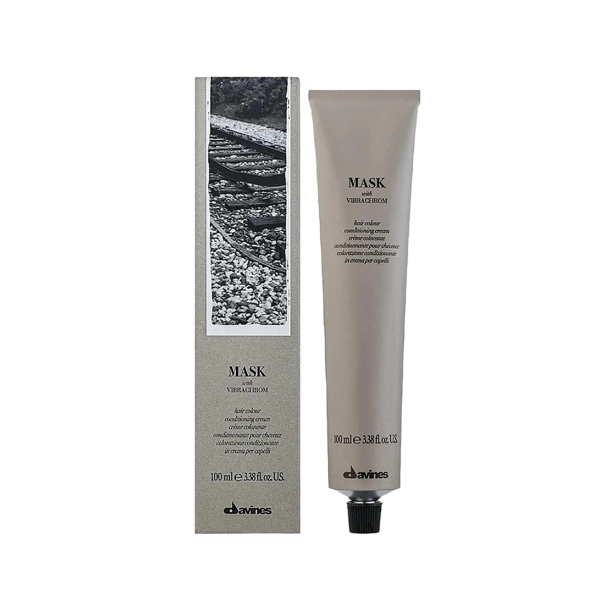 Davines, Mask With Vibrachrom, Permanent Hair Dye, 6.14 , 100 ml