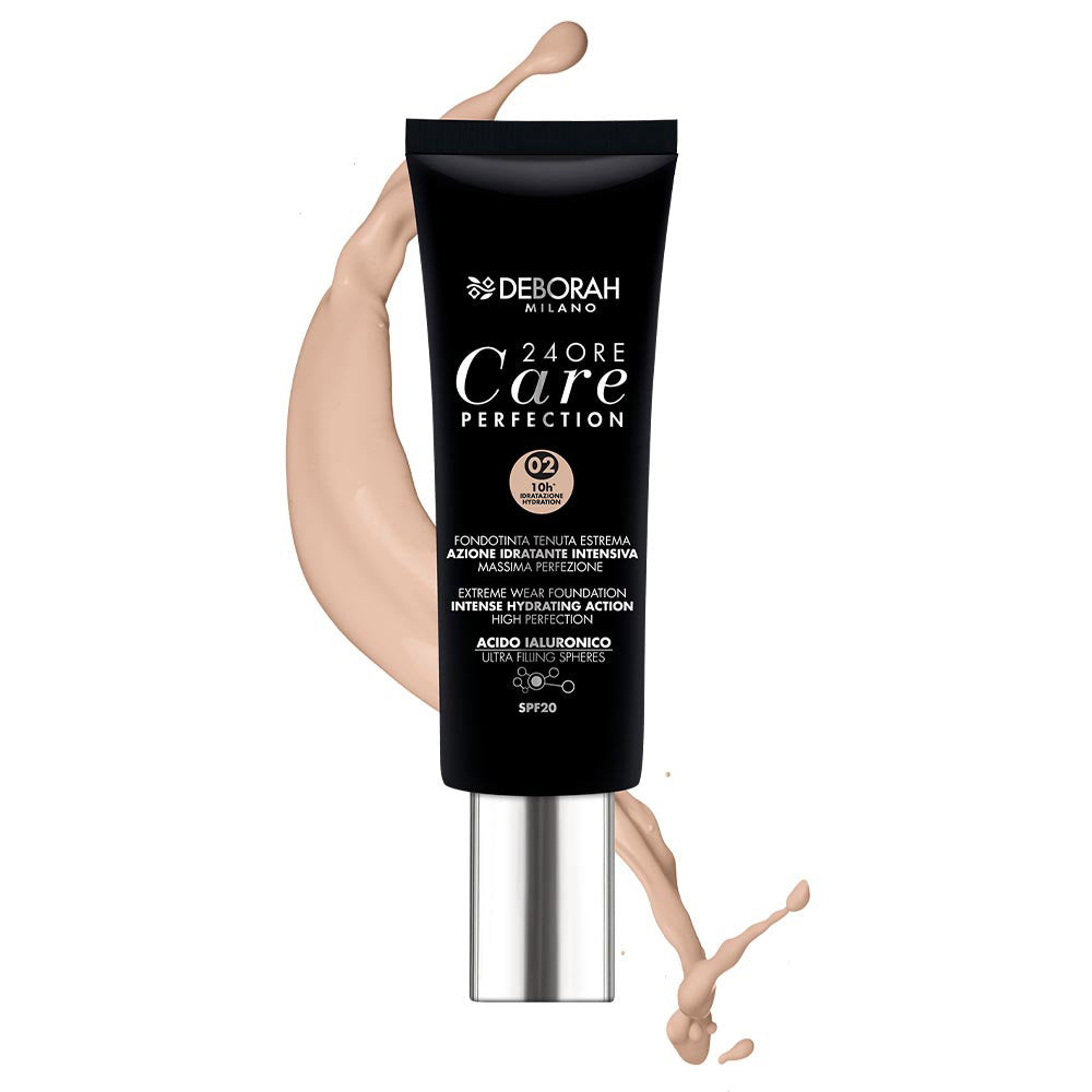 Deborah, 24 Ore Care Perfection, Long Wearing, Liquid Foundation, 001, Fair, SPF 20, 30 ml *Tester