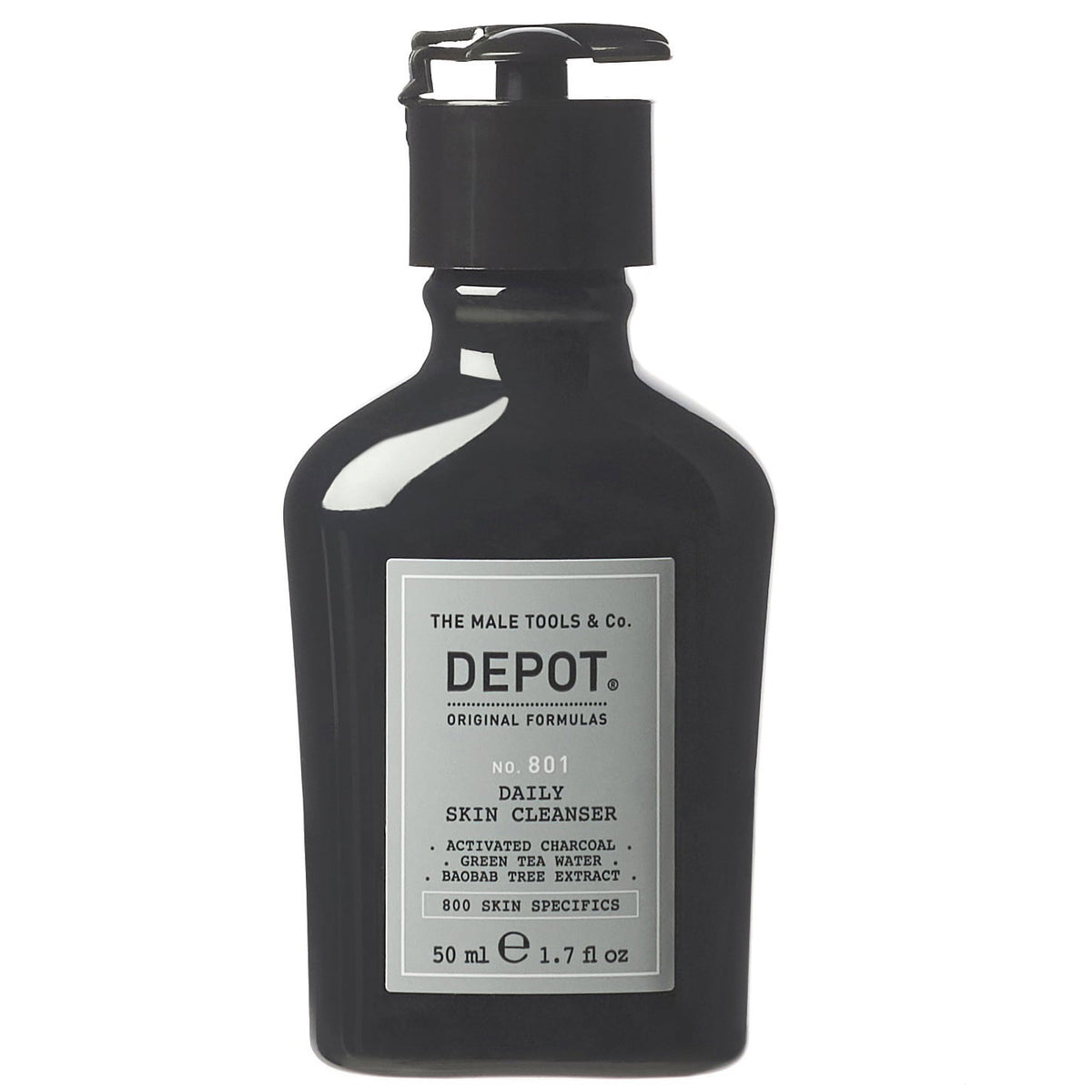 Depot, 800 Skin Specifics No. 801, Activated Charcoal, Detoxifying, Cleansing Gel, For Face, 50 ml