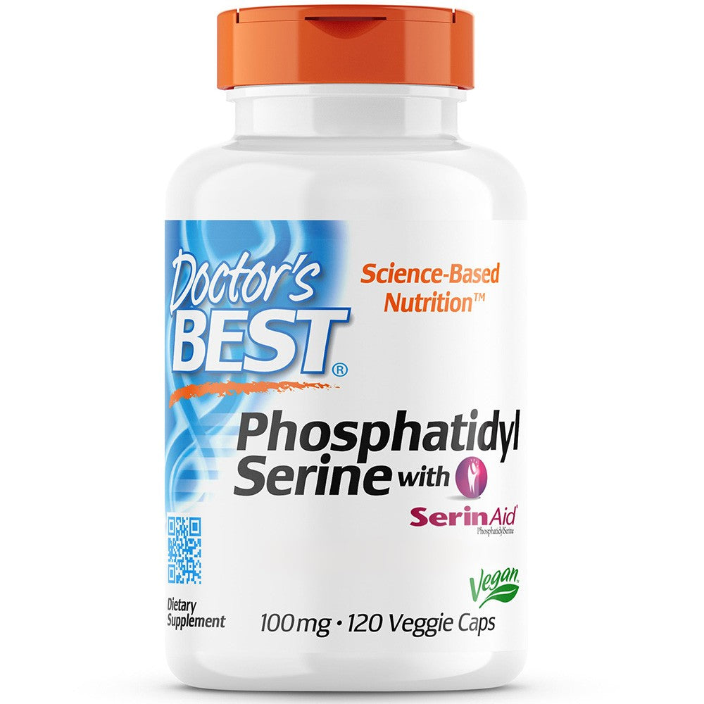 Doctor's Best fosfatidilserinas 100 mg – 120 kapsulių