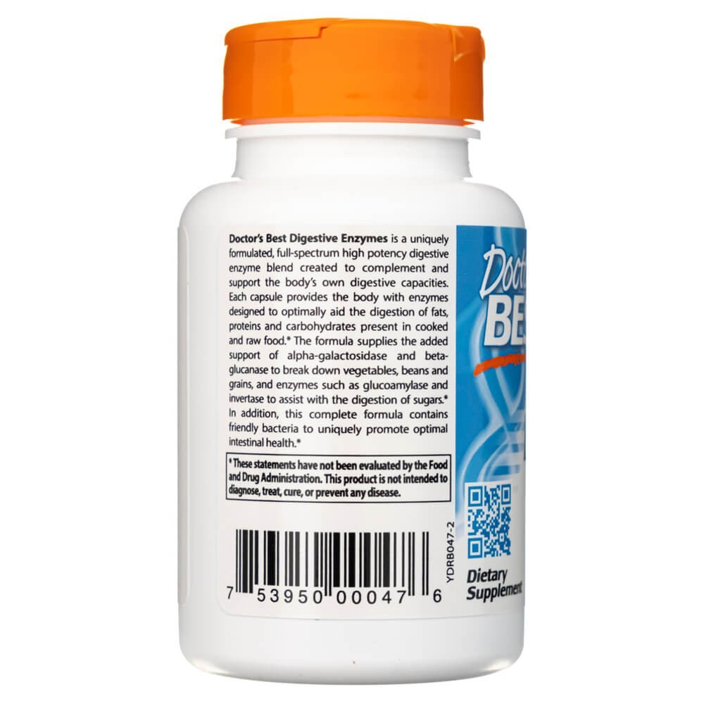 Doctor's Best virškinimo fermentai – 90 kapsulių