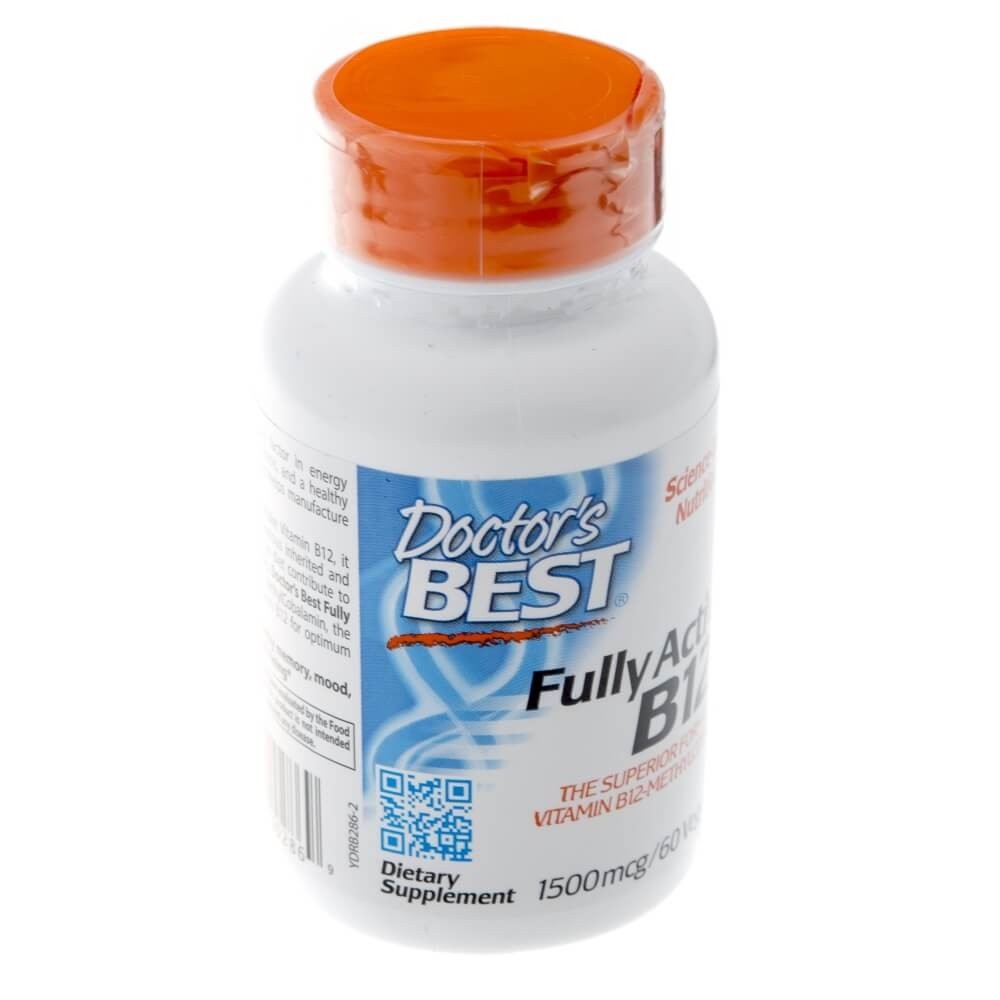 Doctor's Best pilnai aktyvus vitaminas B12 1500 mcg – 60 kapsulių