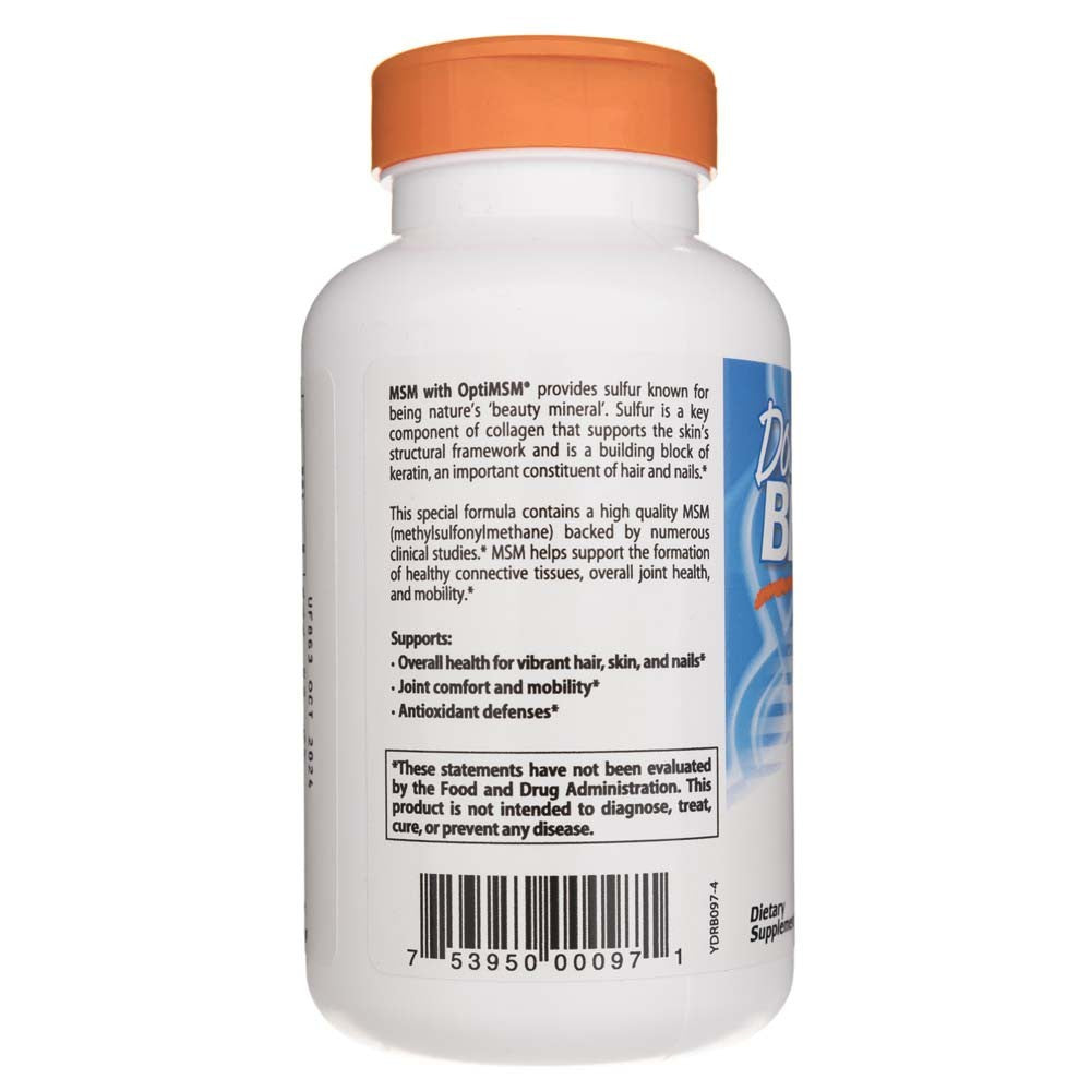 Doctor's Best MSM su OptiMSM 1500 mg – 120 tablečių