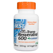 Doctor's Best didelės koncentracijos trans-resveratrolis 600 mg – 60 kapsulių
