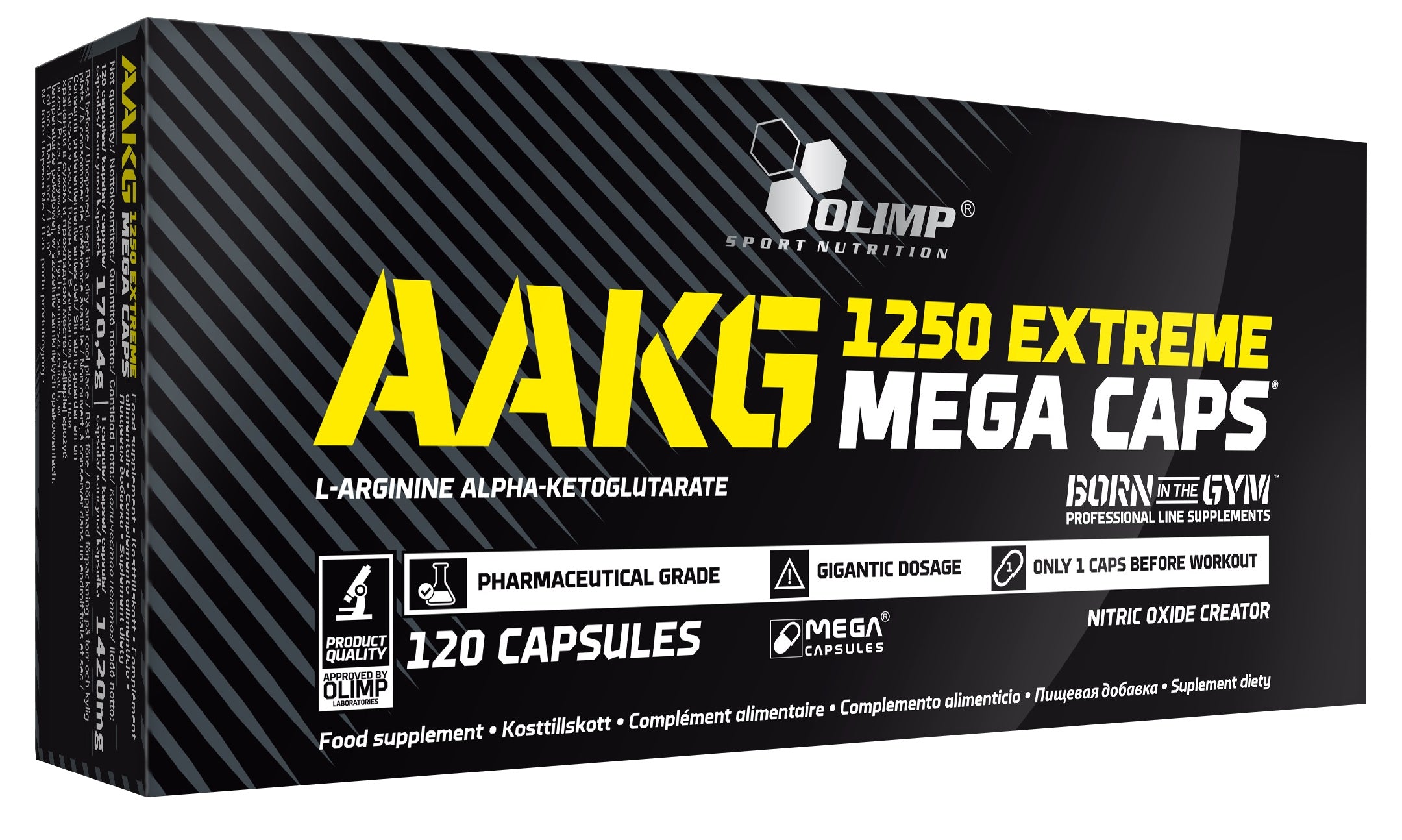 Olimp Nutrition AAKG Extreme Mega Caps - 120 kapsulių