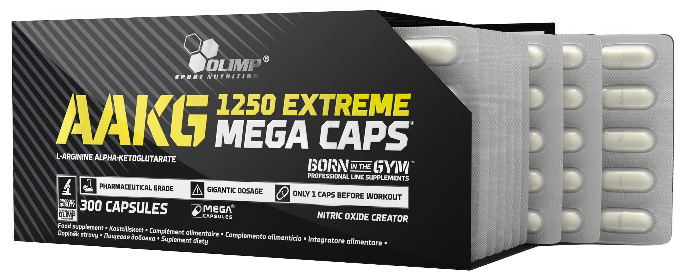 Olimp Nutrition AAKG Extreme Mega Caps - 300 kapsulių