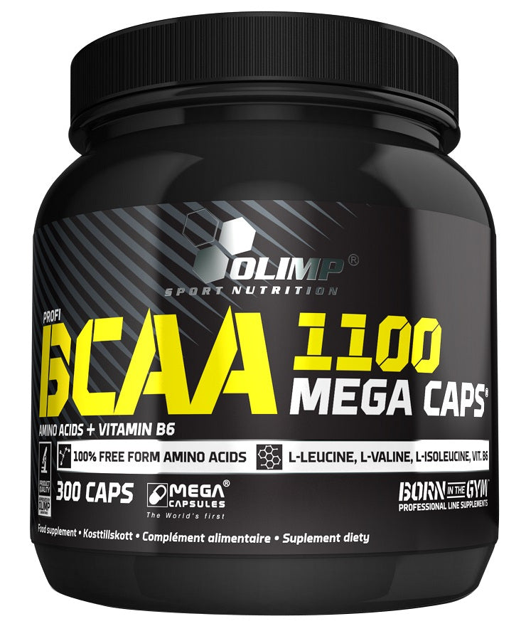 Olimp Nutrition BCAA 1100 Mega kapsulės - 300 kapsulių