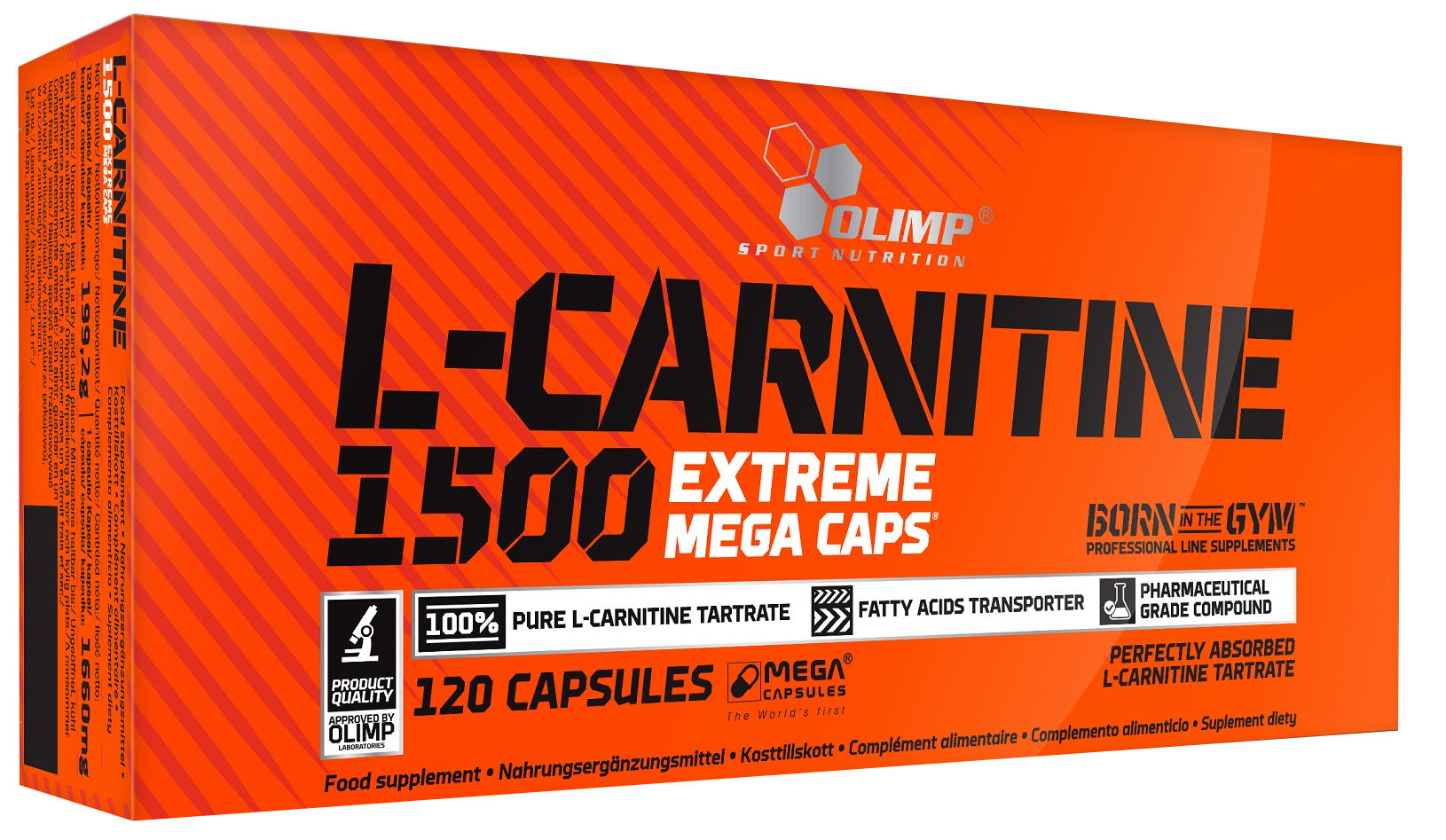 Olimp Nutrition L - karnitinas 1500 Extreme - 120 kapsulių
