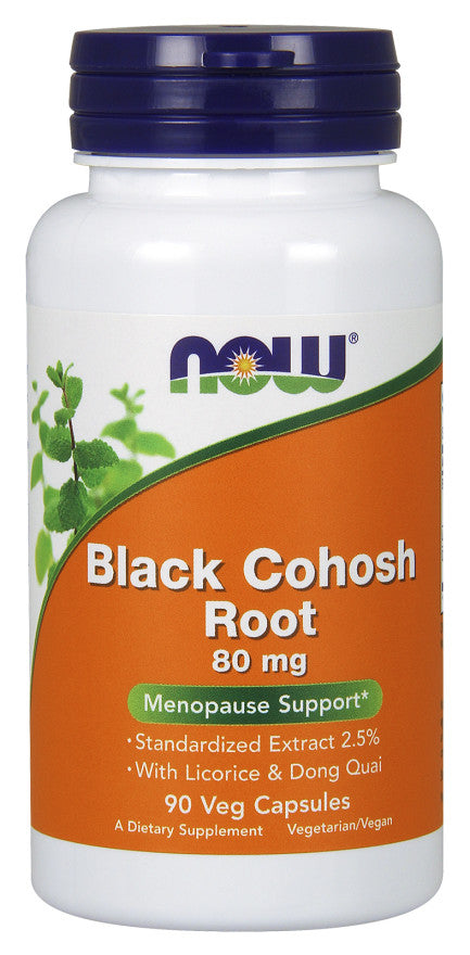 Produkto nuotrauka: NOW Foods Black Cohosh Root, 80mg - 90 kapsulių