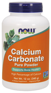 Produkto nuotrauka: NOW Foods Calcium Carbonate, Pure Powder - 340 g