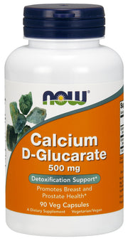 NOW Foods kalcio D - gliukaratas, 500 mg - 90 kapsulių
