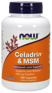 NOW Foods celadrinas ir MSM, 500 mg – 120 kapsulių