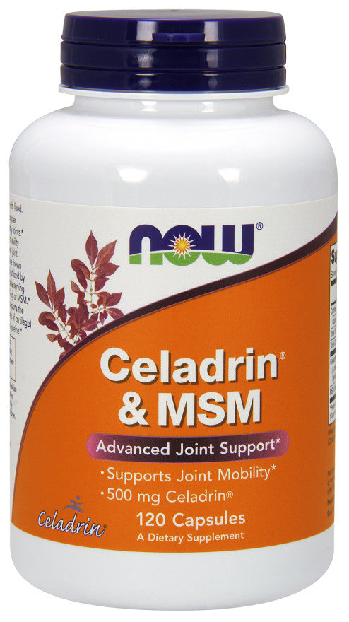NOW Foods celadrinas ir MSM, 500 mg – 120 kapsulių