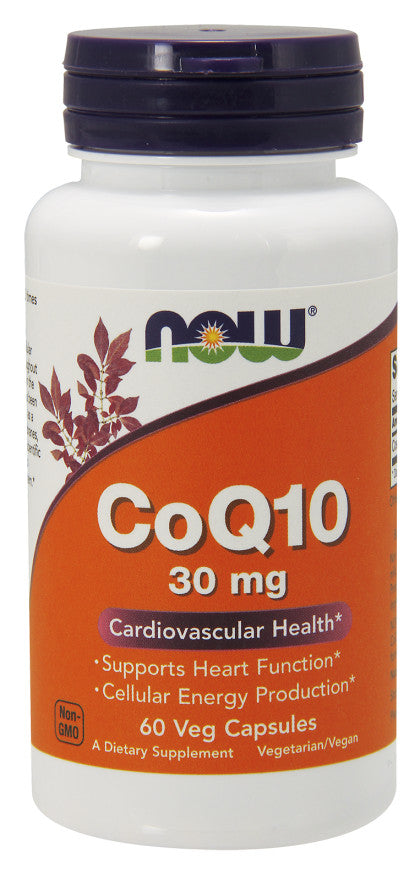 Produkto nuotrauka: NOW Foods CoQ10, 30mg - 60 kapsulių
