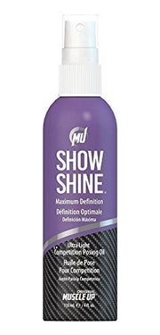 Pro Tan Show Shine, maksimaliai ryškus itin lengvas pozavimo aliejaus purškiklis varžyboms – 118 ml.