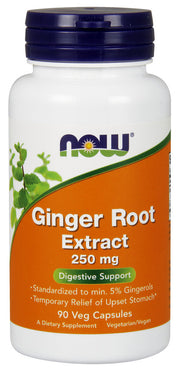 Produkto nuotrauka: NOW Foods Ginger Root Extract, 250mg - 90 kapsulių