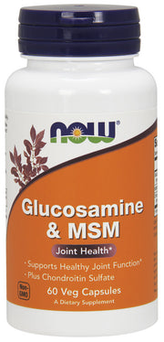 NOW Foods gliukozaminas ir MSM – 60 kapsulių