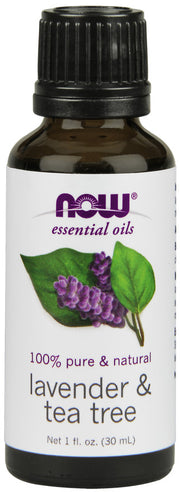 Produkto nuotrauka: NOW Foods Essential Oil, Lavender & Tea Tree Oil - 30 ml.
