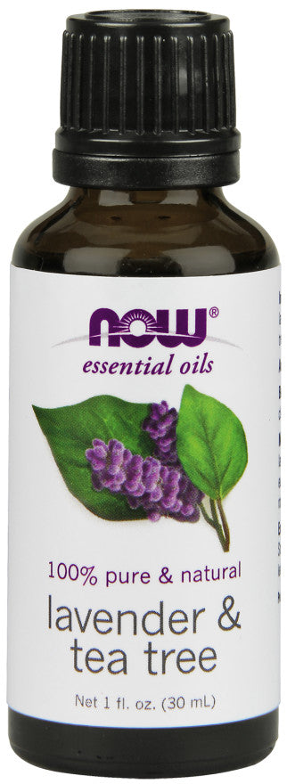 Produkto nuotrauka: NOW Foods Essential Oil, Lavender & Tea Tree Oil - 30 ml.
