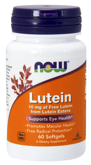 NOW Foods Liuteinas, 10 mg - 60 kapsulių