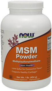 NOW Foods MSM metilsulfonilmetanas, milteliai - 454 g