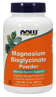 NOW Foods magnio bisglicinato milteliai - 227 g