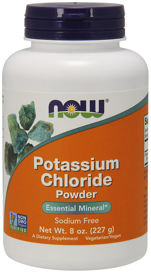 NOW Foods kalio chlorido milteliai - 227 g