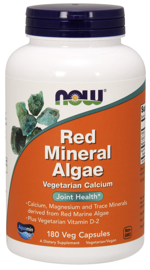 Produkto nuotrauka: NOW Foods Red Mineral Algae - 180 kapsulių