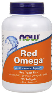 NOW Foods Red Omega (raudonųjų mielių ryžiai) – 90 kapsulių