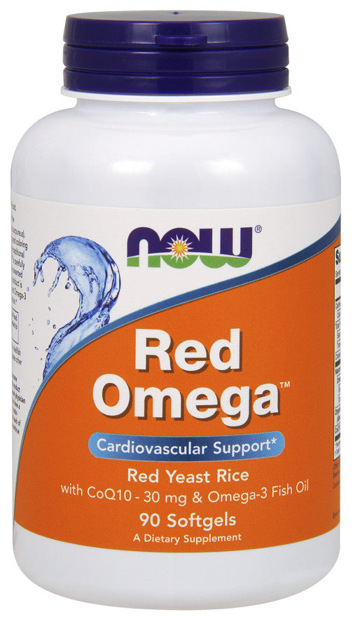 NOW Foods Red Omega (raudonųjų mielių ryžiai) – 90 kapsulių