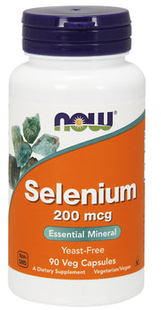 NOW Foods selenas, 200 mcg – 90 kapsulių