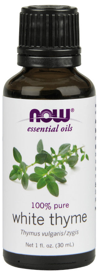 Produkto nuotrauka: NOW Foods Essential Oil, White Thyme Oil - 30 ml.