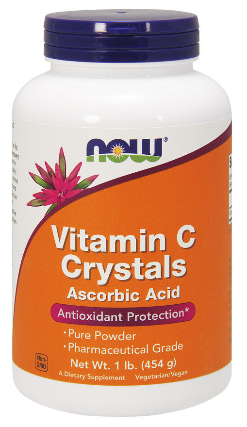 NOW Foods vitamino C kristalai - 454 g