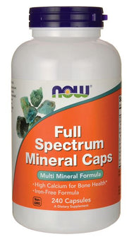 Produkto nuotrauka: NOW Foods Full Spectrum Minerals, Iron-Free - 240 kapsulių