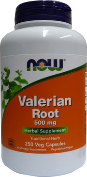 NOW Foods valerijonų šaknis, 500 mg – 250 kapsulių