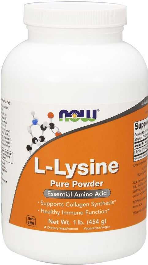 Produkto nuotrauka: NOW Foods L-Lysine, 1000mg (Powder) - 454 g