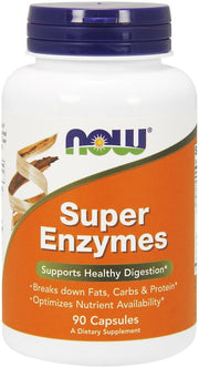 Produkto nuotrauka: NOW Foods Super Enzymes - 90 kapsulių