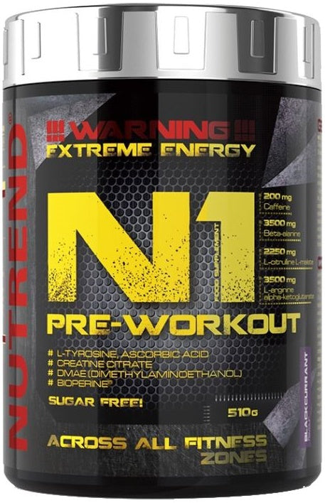 Nutrend N1 prieš treniruotę, juodieji serbentai - 510 g
