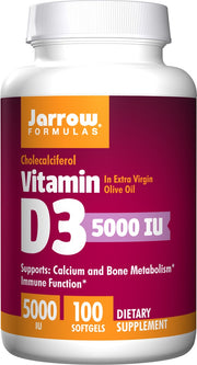 Jarrow Formulas Vitaminas D3, 5000 TV – 100 gelių