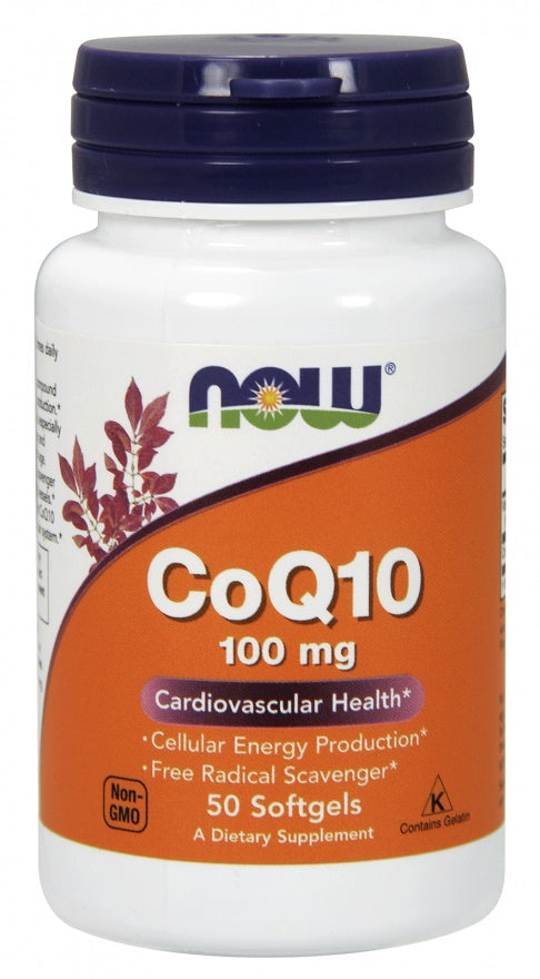 NOW Foods CoQ10, 100 mg – 50 kapsulių